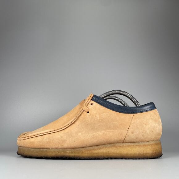 Clarks Originals Wallabee Boot Men\'s 8.5 M Beige Suede Lace-Up Comfort Moccasins main image 5